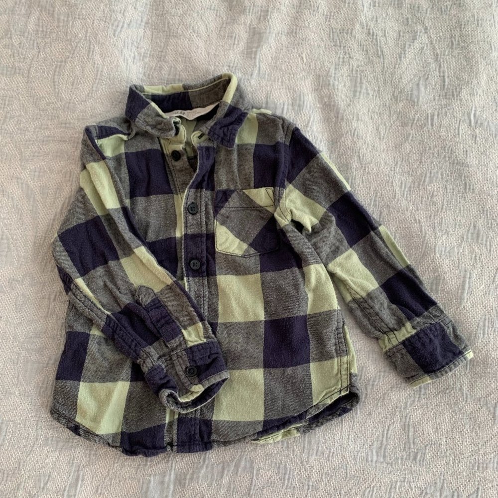 H&M Toddler boy cotton flannel shirt